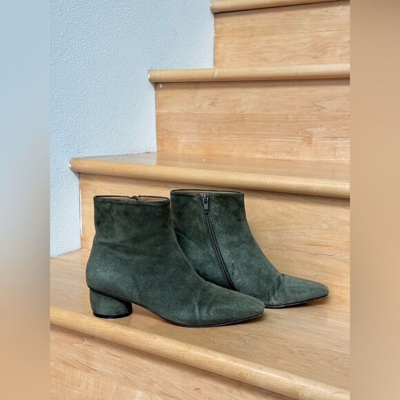 LOQ Bosque suede matea ankle boots in Olive. Size EU37/ US 6.5 - Picture 1 of 12
